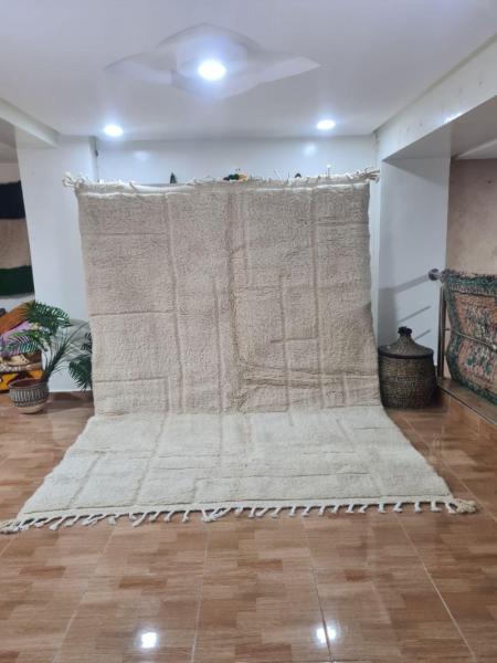 White Safan Marokkaans handgemaakt tapijt